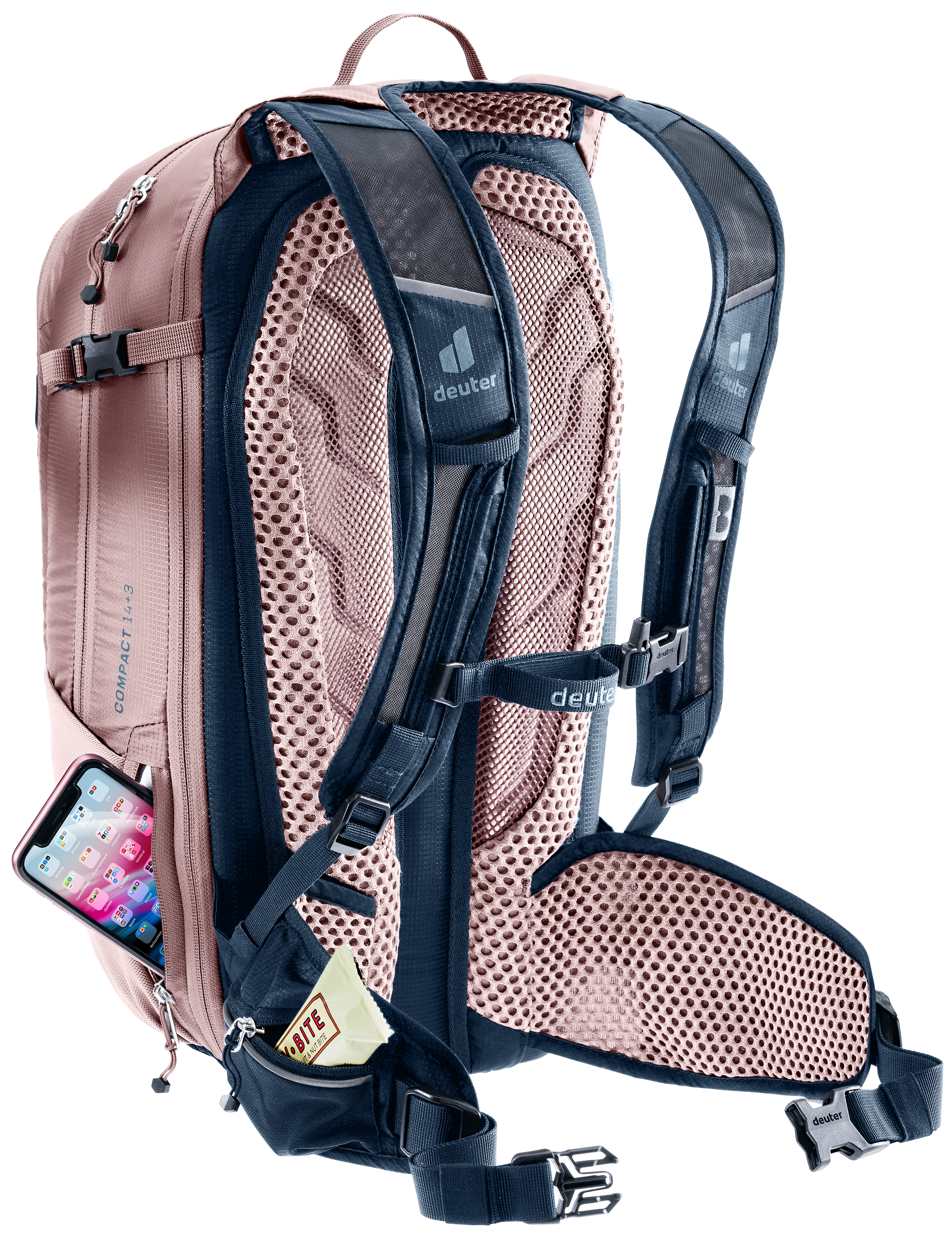 deuter Compact 14+3 fietsrugzak ink-ashrose
