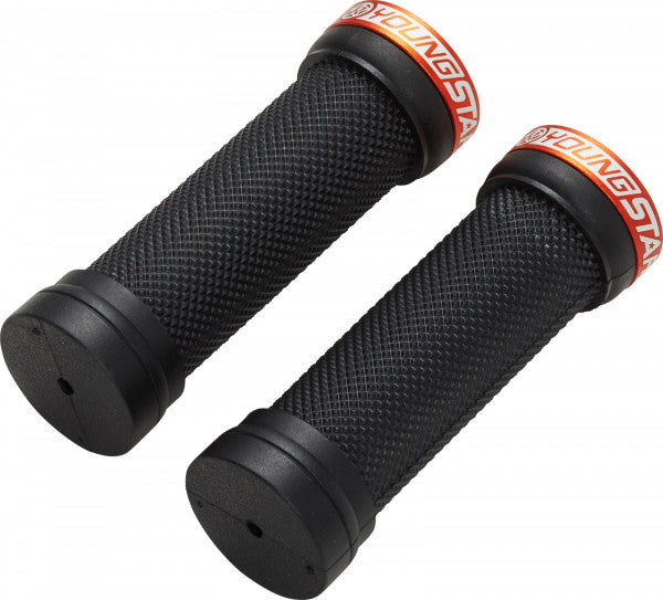 Reverse Components Handvat Youngstar Single Lock-On Ø28mm x 98mm zwart/oranje