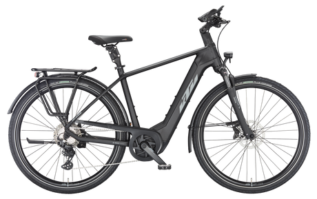 KTM MACINA STYLE 730 Diamant zwart mat (grijs+oranje)