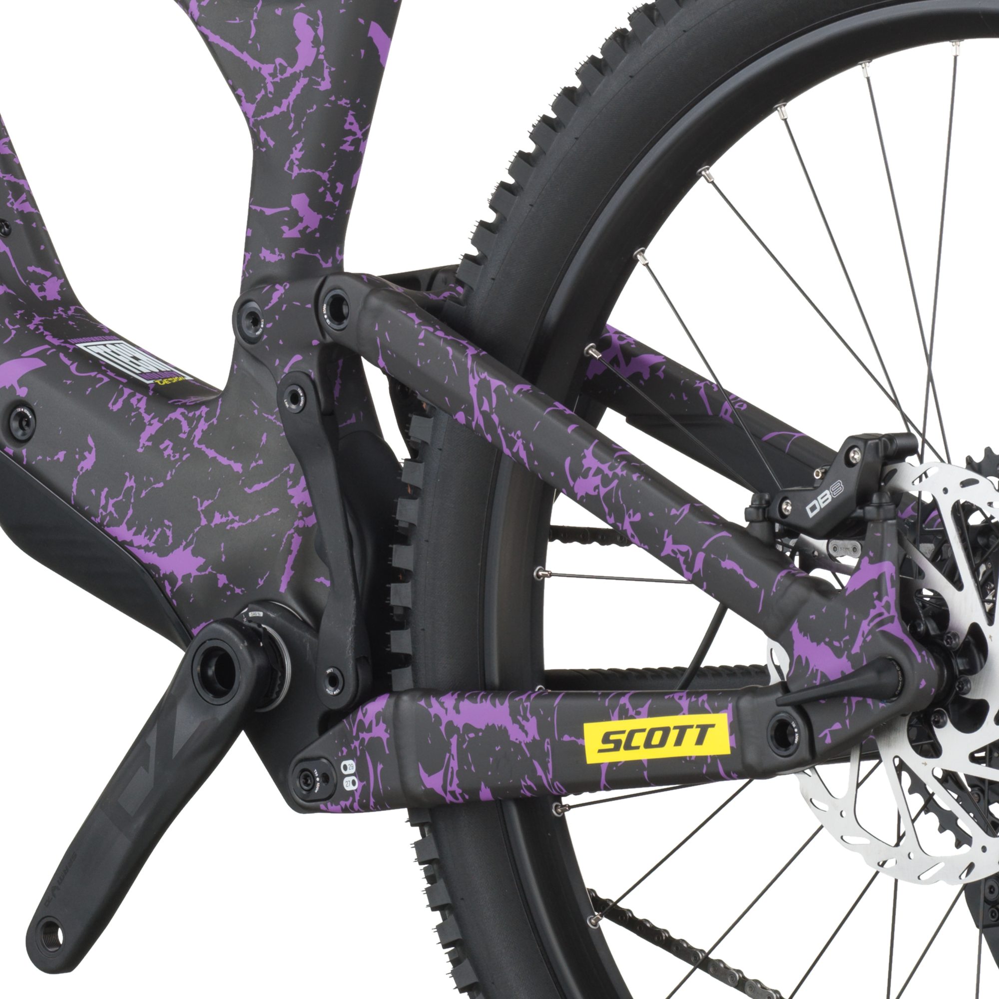 Scott Ransom 920 carbon zwart/crackle paars