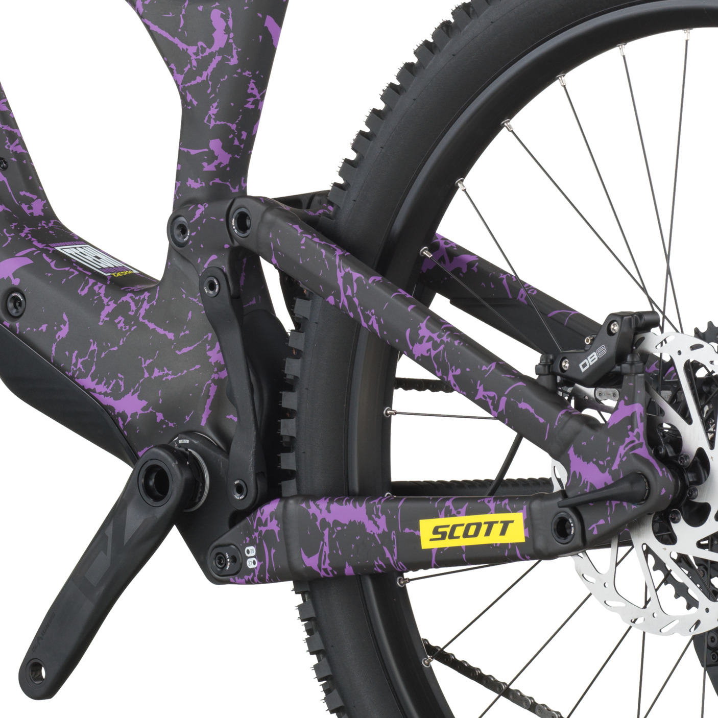 Scott Ransom 920 carbon zwart/crackle paars