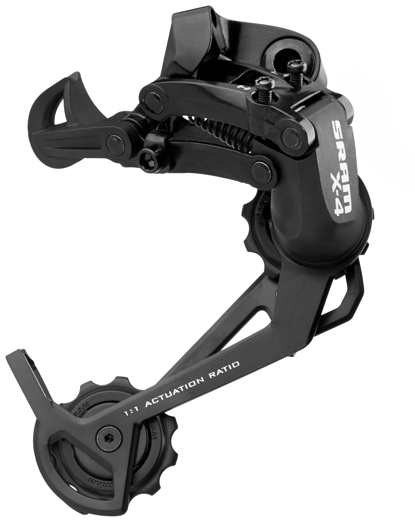 SRAM X4 derailleur 8-speed lange kooi zwart