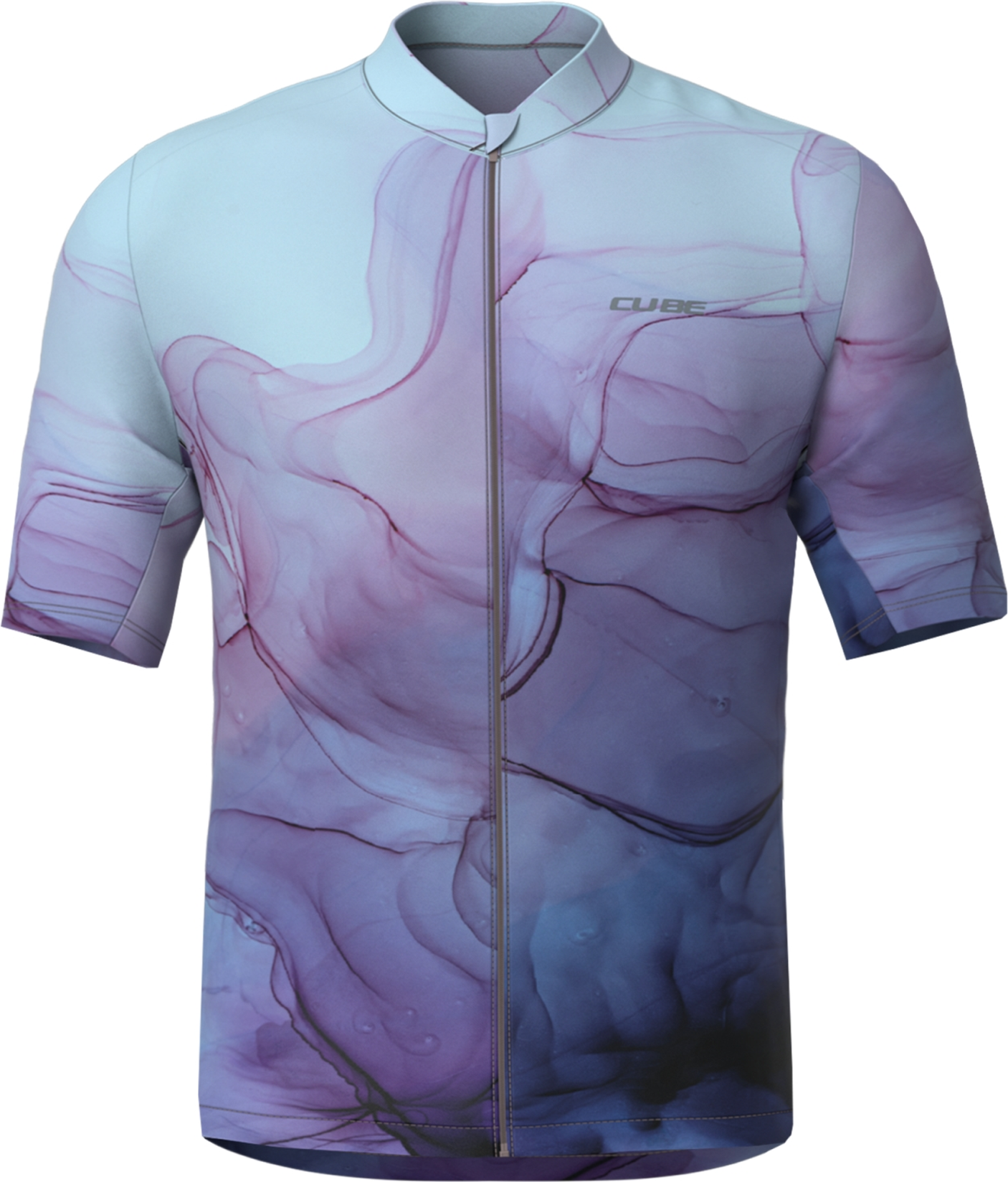 Cube Trikot CMPT ARTLINE korte mouw blue´n´purple