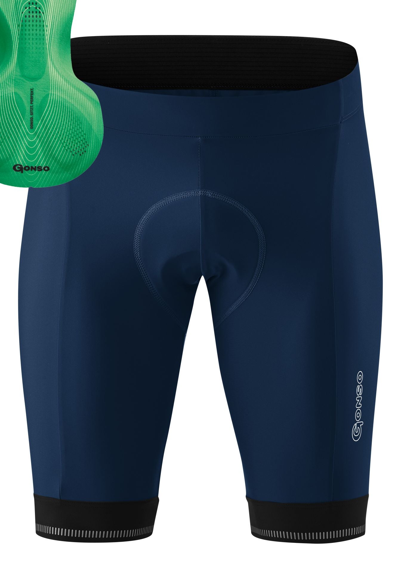 Gonso Sitivo Shorts met stevig zadelkussen heren blauw
