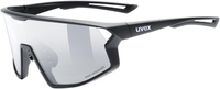 uvex Skyryse V fietsbril Zwart Mat / Lightmirror Zilver