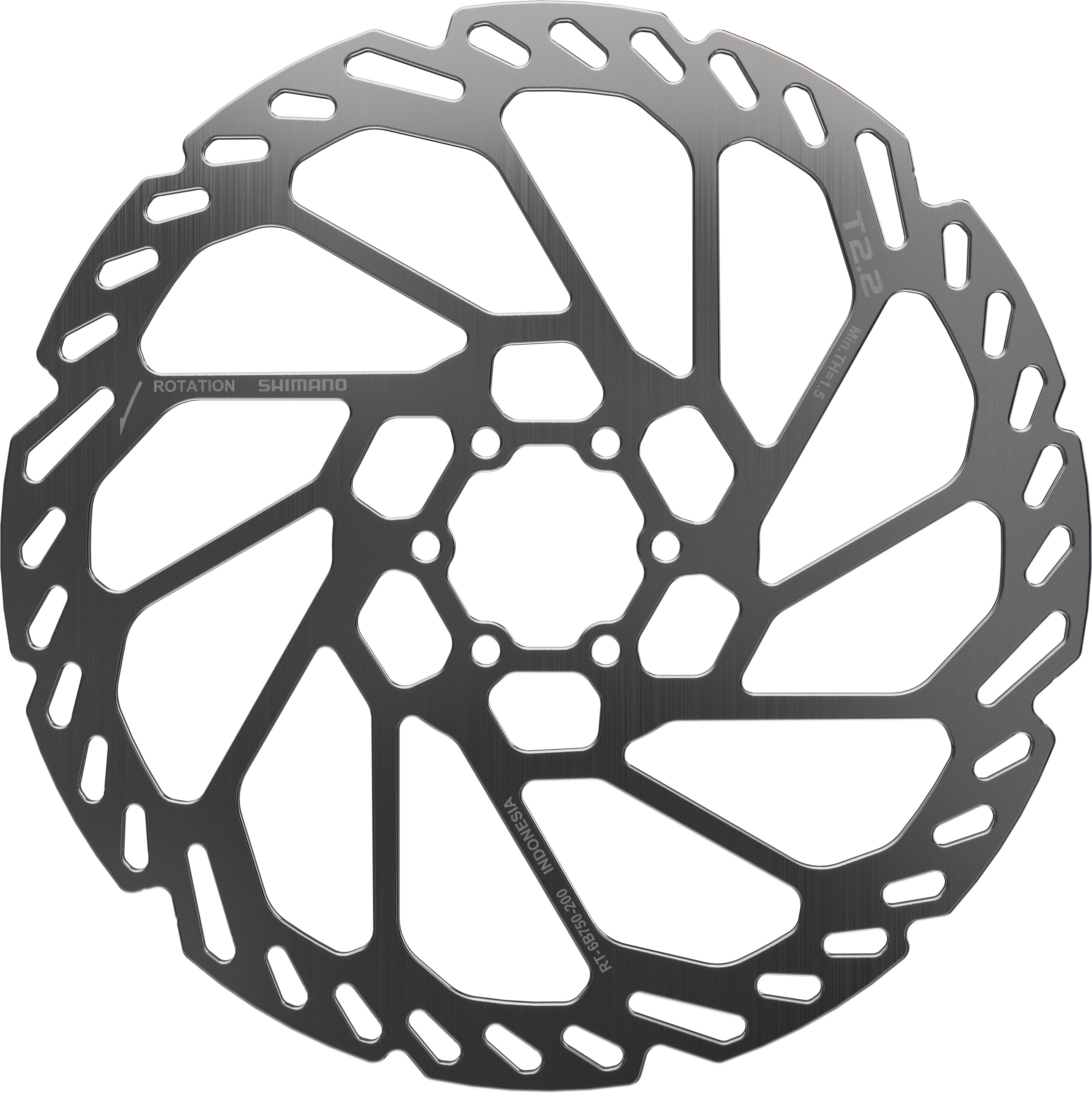 Shimano remschijf RT-6B750 6-gaats, 2,2 mm dikte