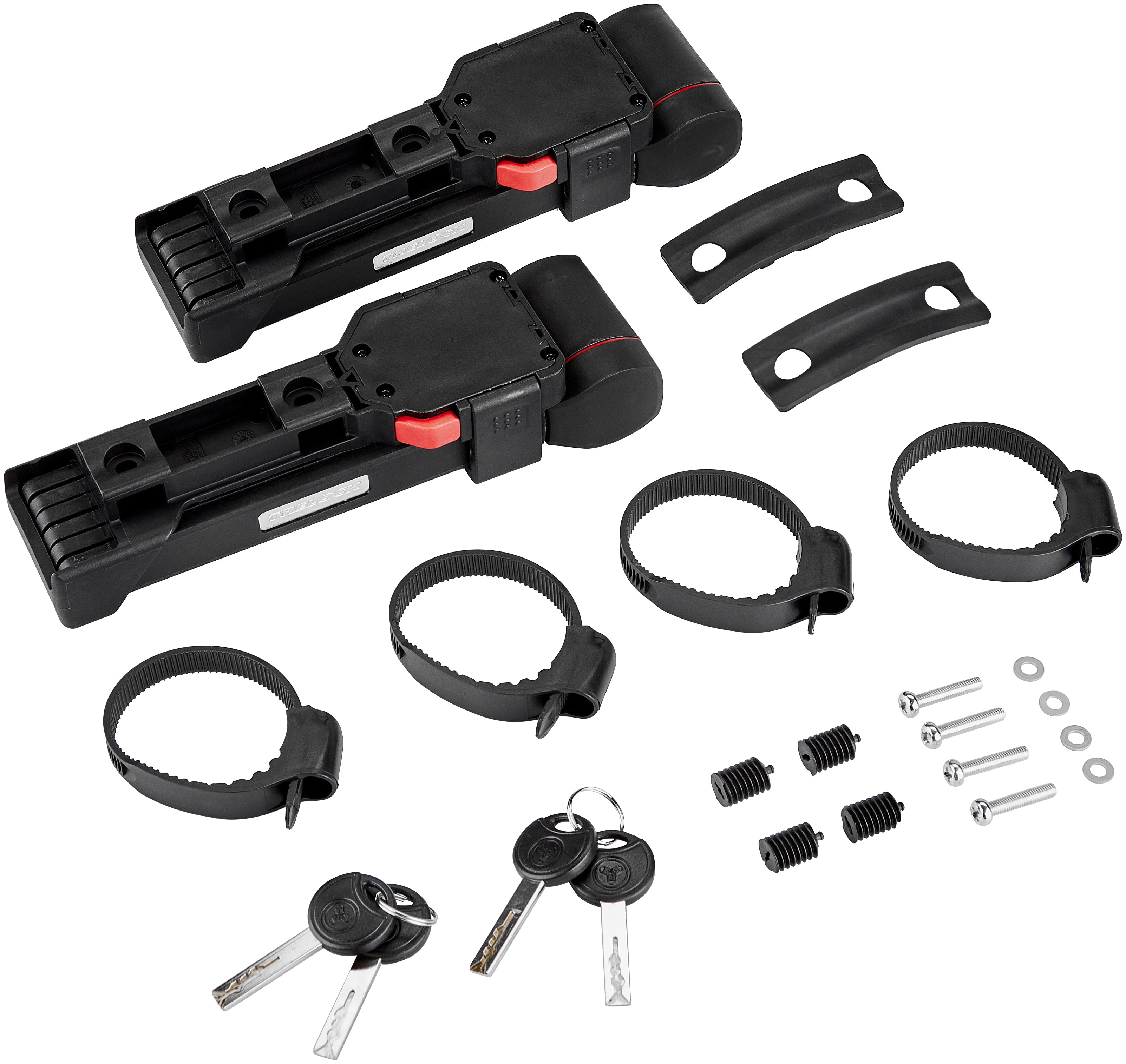 Trelock FS 480 COPS vouwslot dubbele set incl. ZF 480 X-PRESS houder zwart