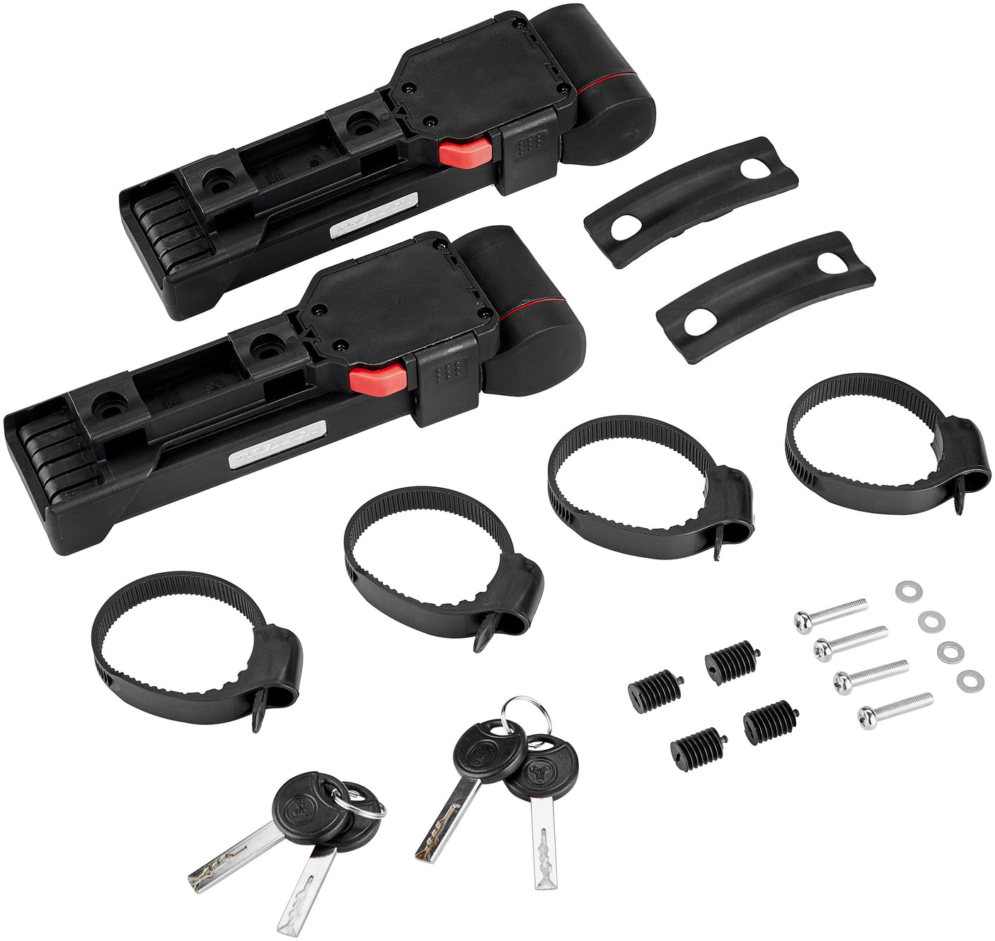 Trelock FS 480 COPS vouwslot dubbele set incl. ZF 480 X-PRESS houder zwart