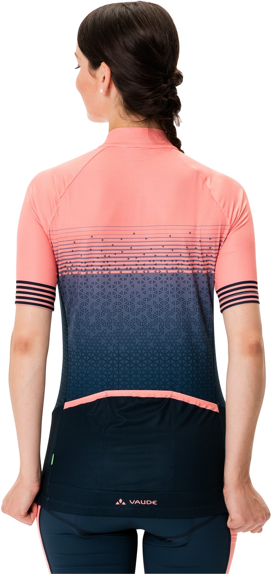 VAUDE Posta Half-Zip Trui Dames blauw/roze