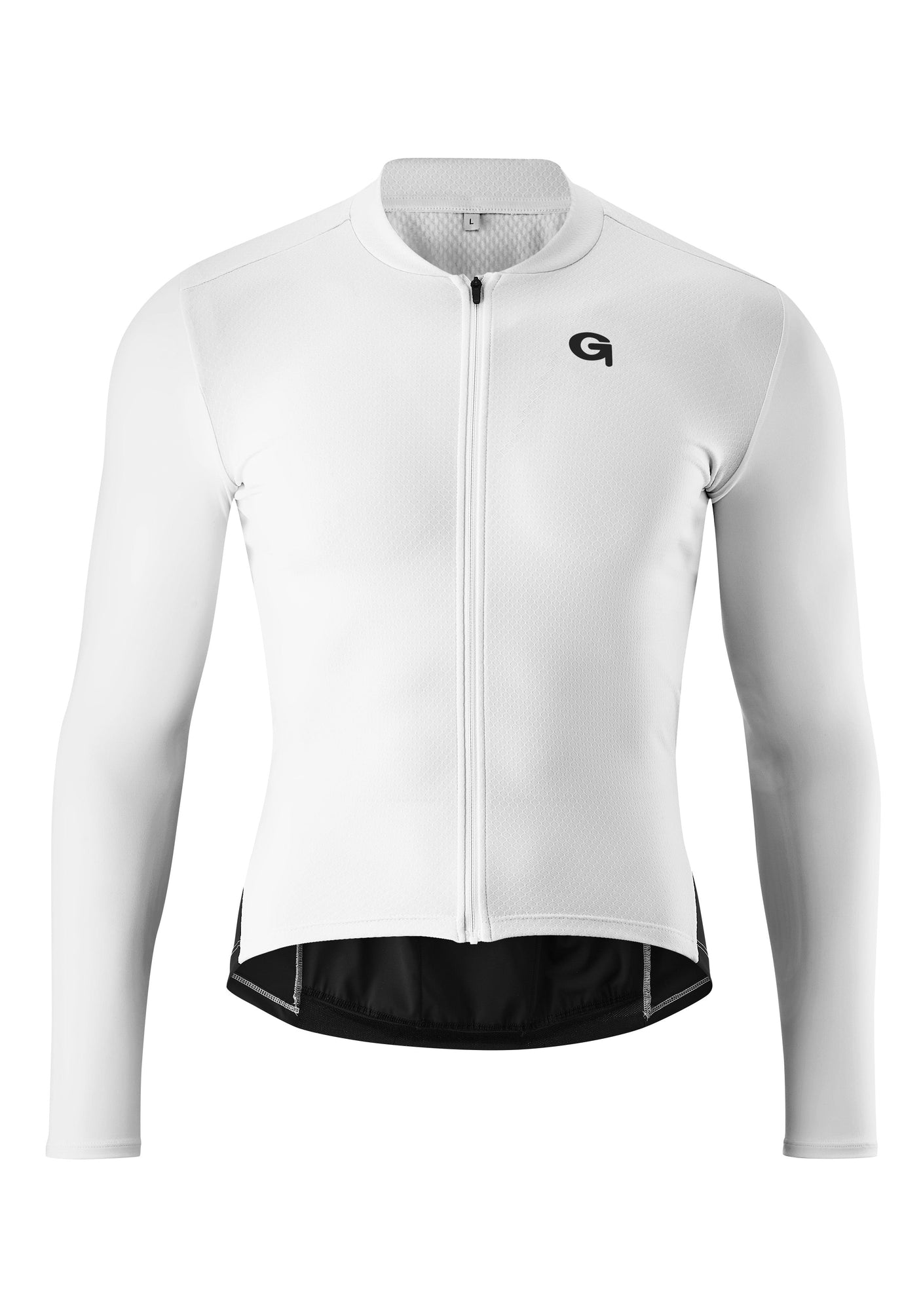 Gonso Sitivo Trikot Longsleeve M wit / zwart