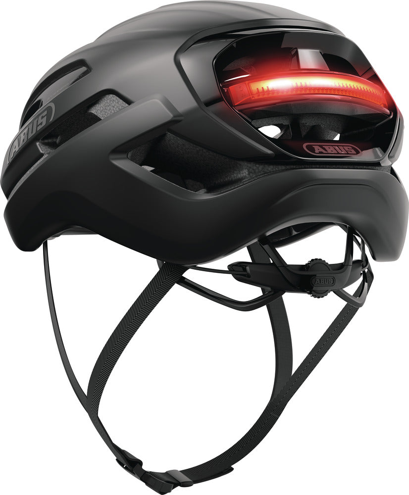 Abus TAIPAN LED Gravel Helm fluweel zwart