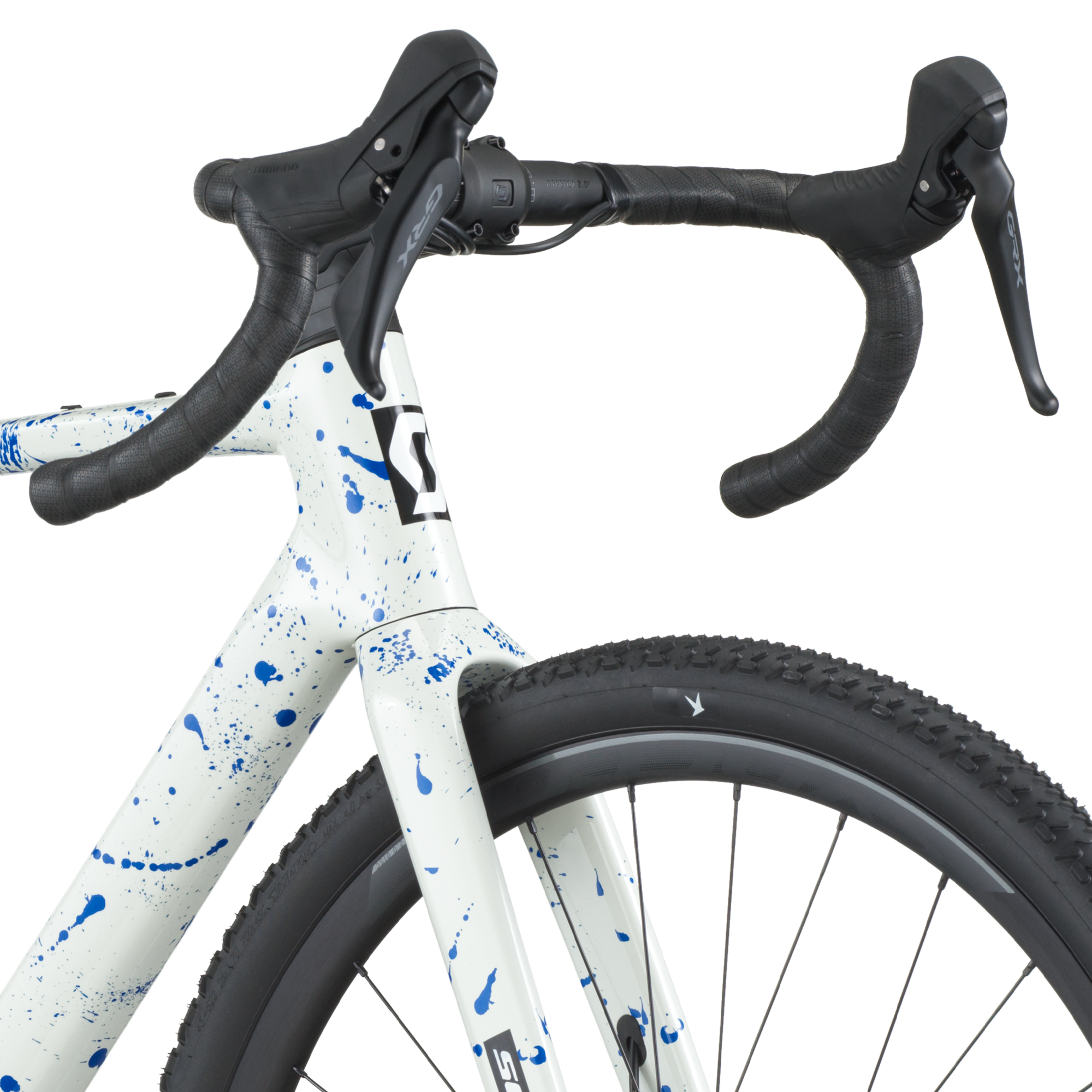 Scott Addict Gravel 30 wit/spat blauw