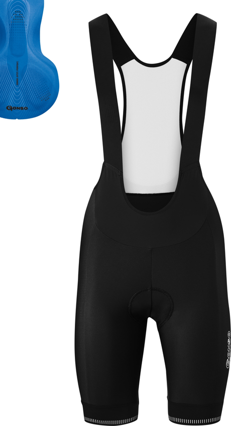 Gonso SITIVO Bib-Short Dames zwart / skydiver