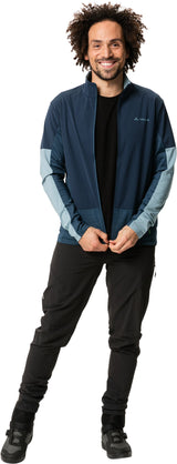 VAUDE All Year Moab T-shirt met doorlopende ritssluiting heren blauw