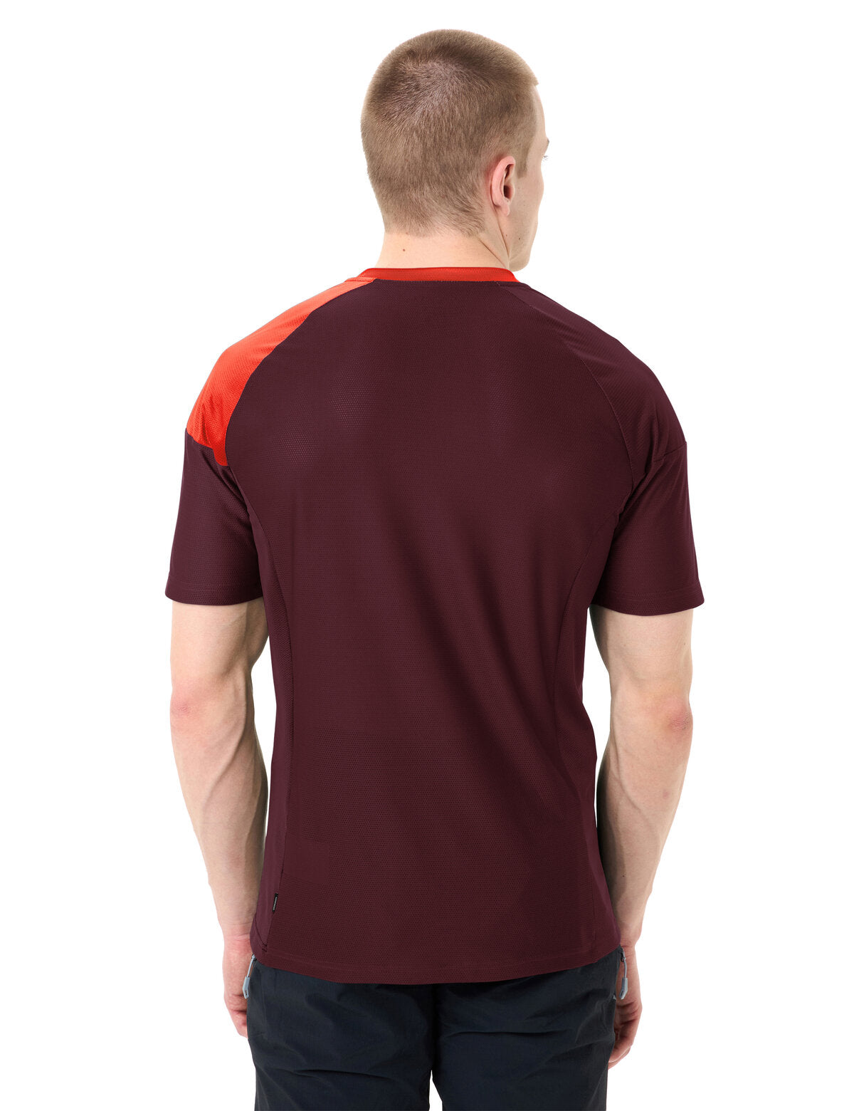 VAUDE Heren Moab T-shirt VI glowing red/black