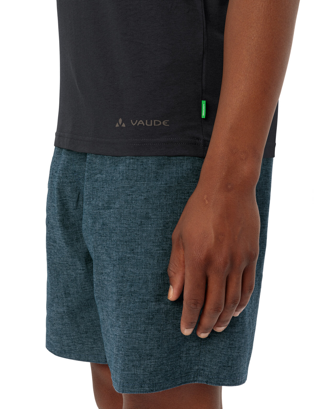 VAUDE Heren Fietser T-shirt V zwart/zwart