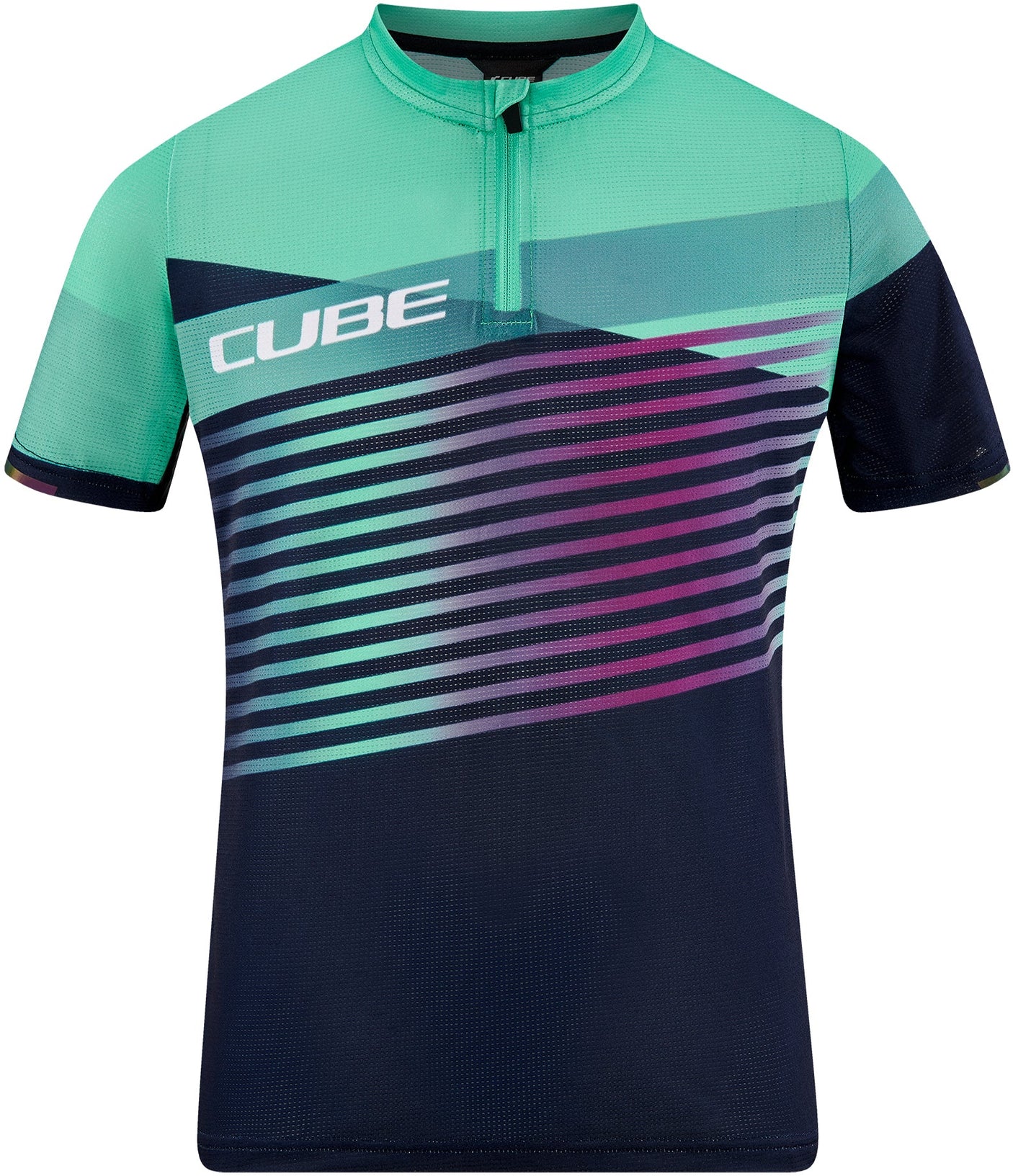 CUBE TEAMLINE Shirt ROOKIE korte mouw blue´n´mint