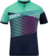 CUBE TEAMLINE Shirt ROOKIE korte mouw blue´n´mint