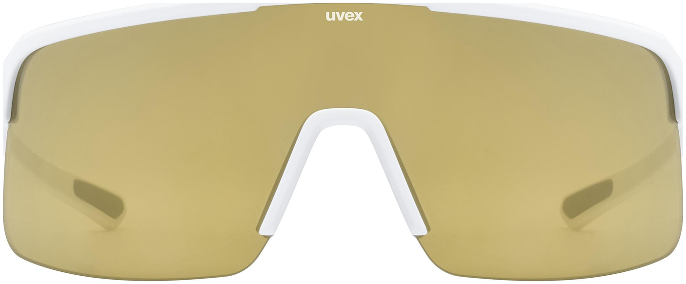 uvex Dyrt fietsbril Wit Mat / Mirror Goud