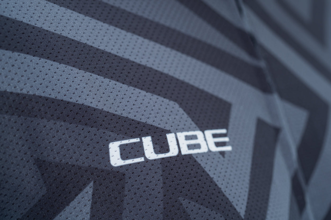 CUBE ATX jersey volledige ritssluiting CMPT korte mouw zwart'n'grijs