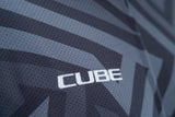 CUBE ATX jersey volledige ritssluiting CMPT korte mouw zwart'n'grijs