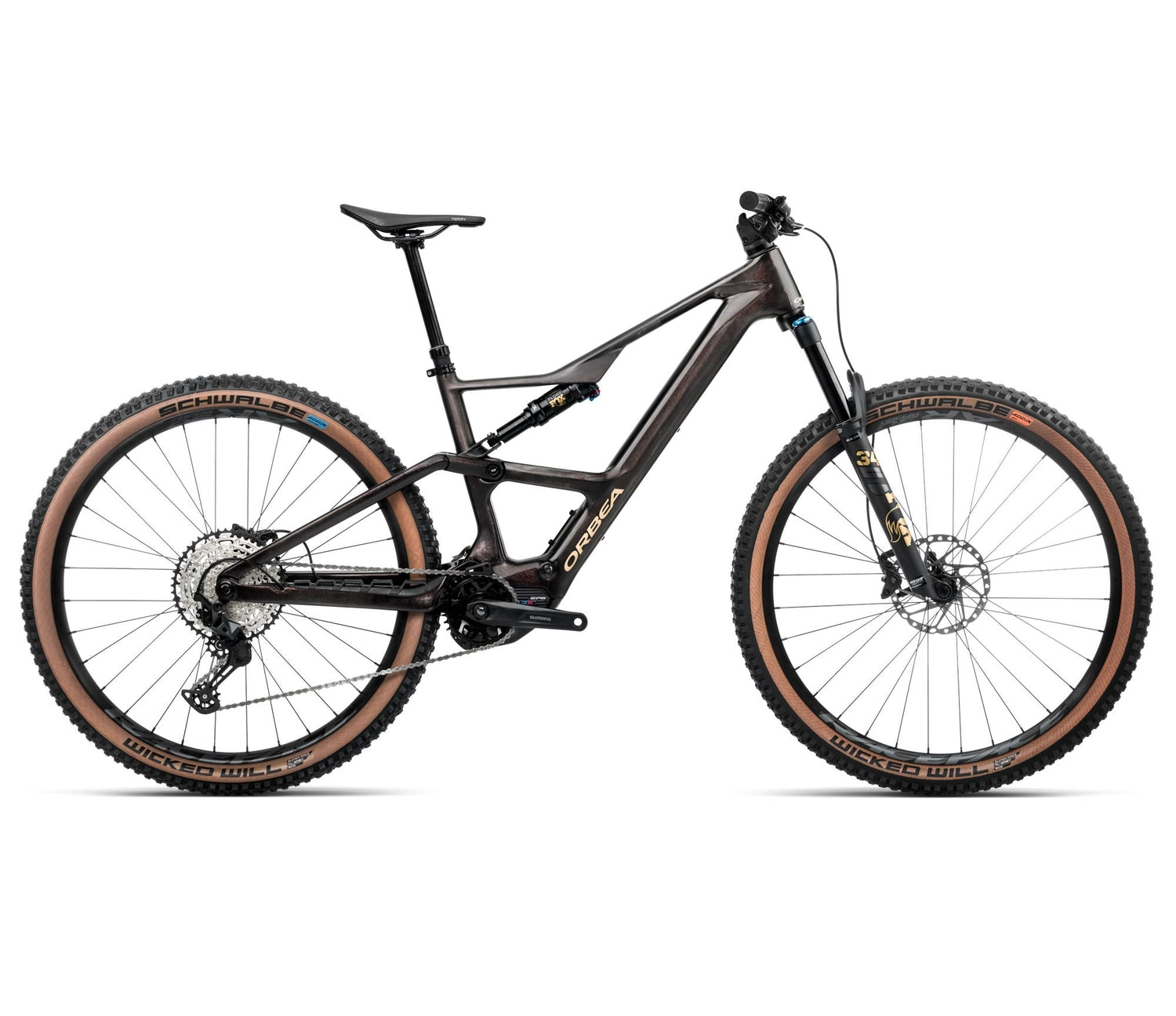 Orbea RISE SL M20 630W Cosmic Carbon View - Gouden Zand (2025)