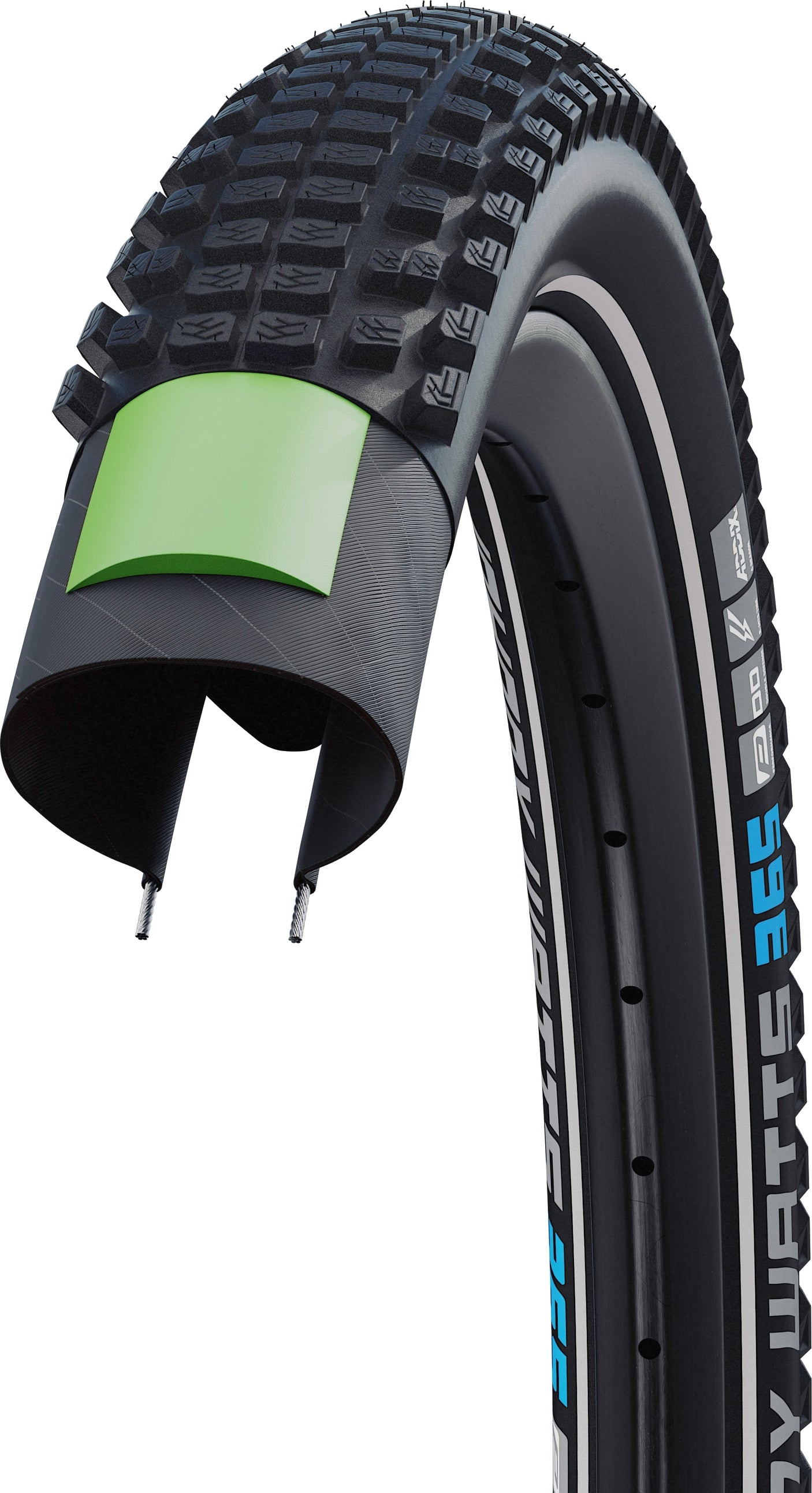 SCHWALBE Johnny Watts 365 vouwband 29x2.35" Performance DD E-50 Addix 4Seizoenen Reflex
