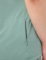 VAUDE Dames Tamaro HZ Shirt IV dusty fern