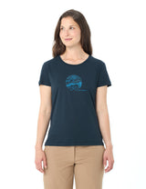 VAUDE Dames Fietser T-shirt V dark sea/dark sea