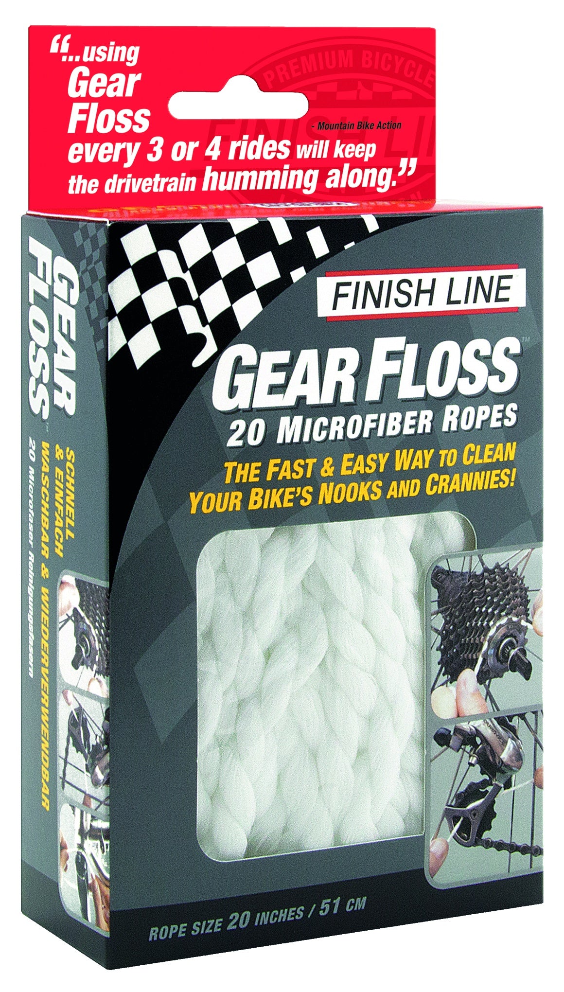 Finish Line Reinigingsdraden Gear Floss (20 stuks)