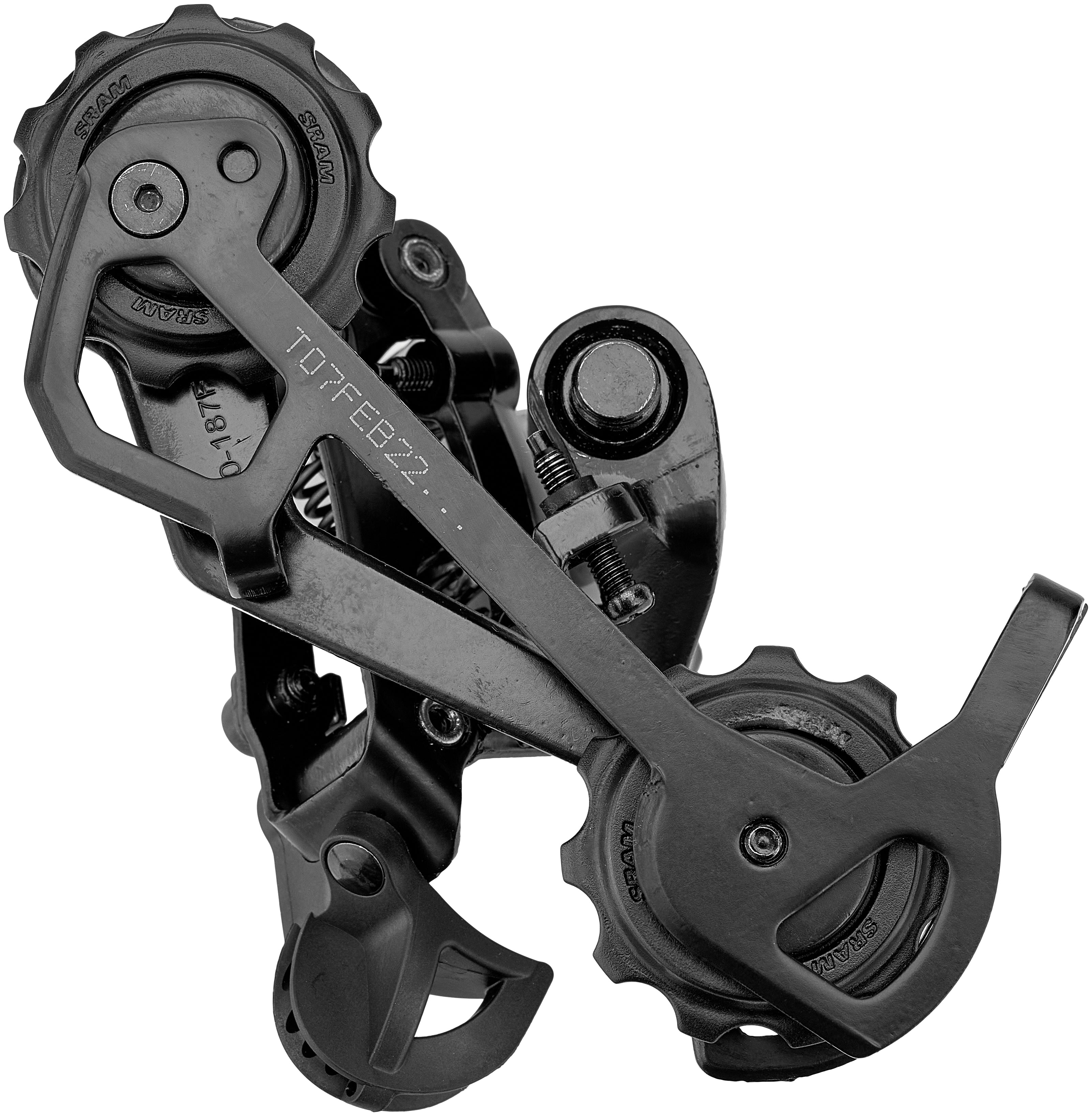 SRAM X4 derailleur 8-speed lange kooi zwart