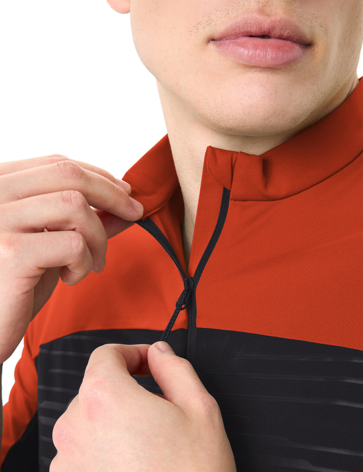 VAUDE Heren Qimsa Pro HZ Shirt gloeiend rood