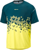 Gonso Mesores korte mouwen fietsshirt heren petrol/geel