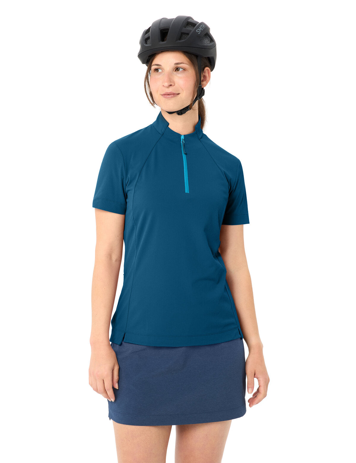VAUDE Dames Adlux HZ Shirt shore blue