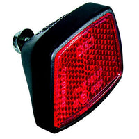 Busch + Müller reflector rechthoekig voor spatbord zwart/rood – aktuelle Variante