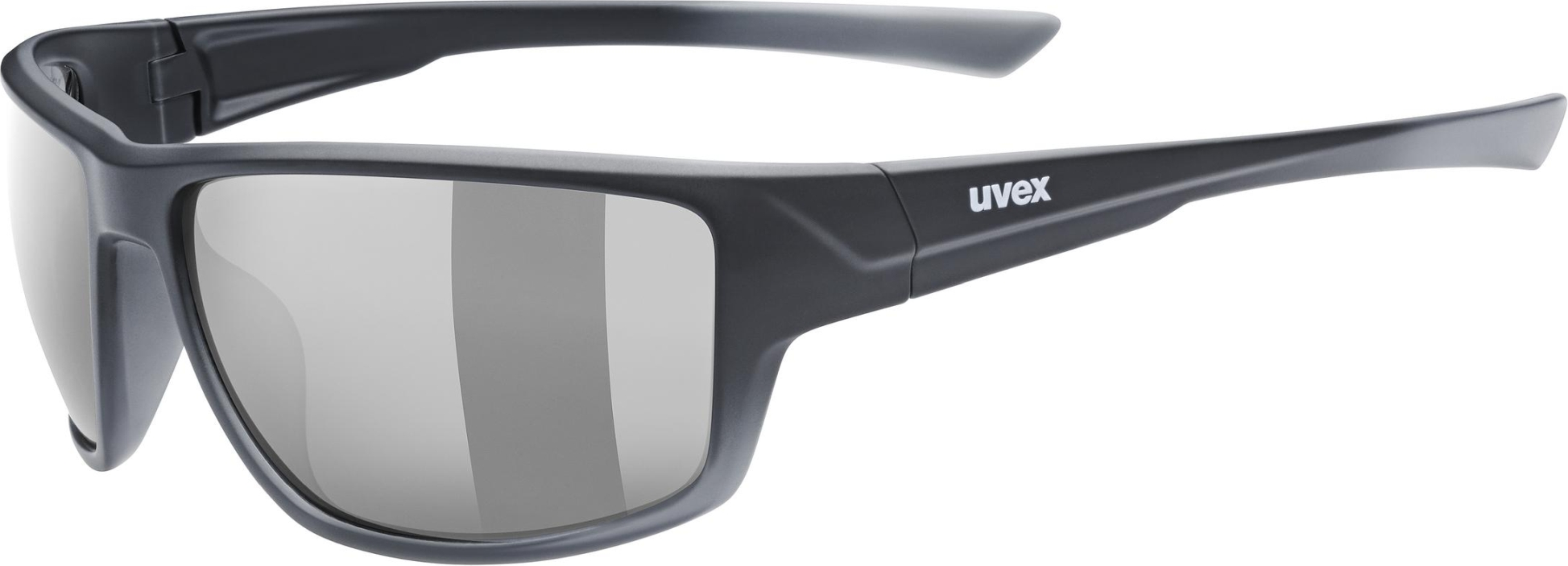 uvex Sportstyle 230 fietsbril Zwart Mat / Lightmirror Zilver