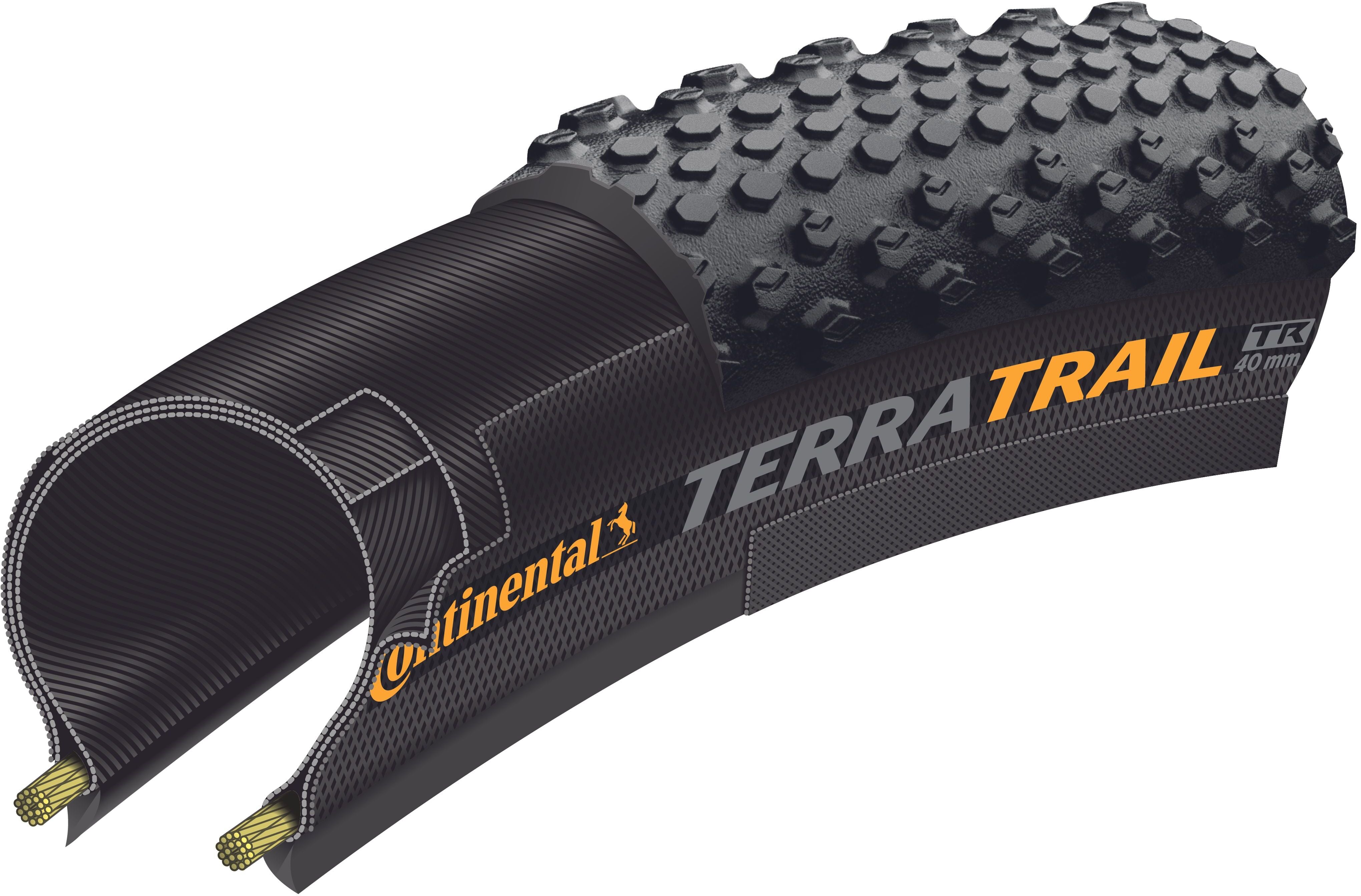 Continental Terra Trail ProTection vouwband 700x40C TLR zwart