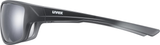 uvex Sportstyle 230 fietsbril Zwart Mat / Lightmirror Zilver