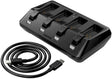 SRAM oplader voor 4 batterijen zwart