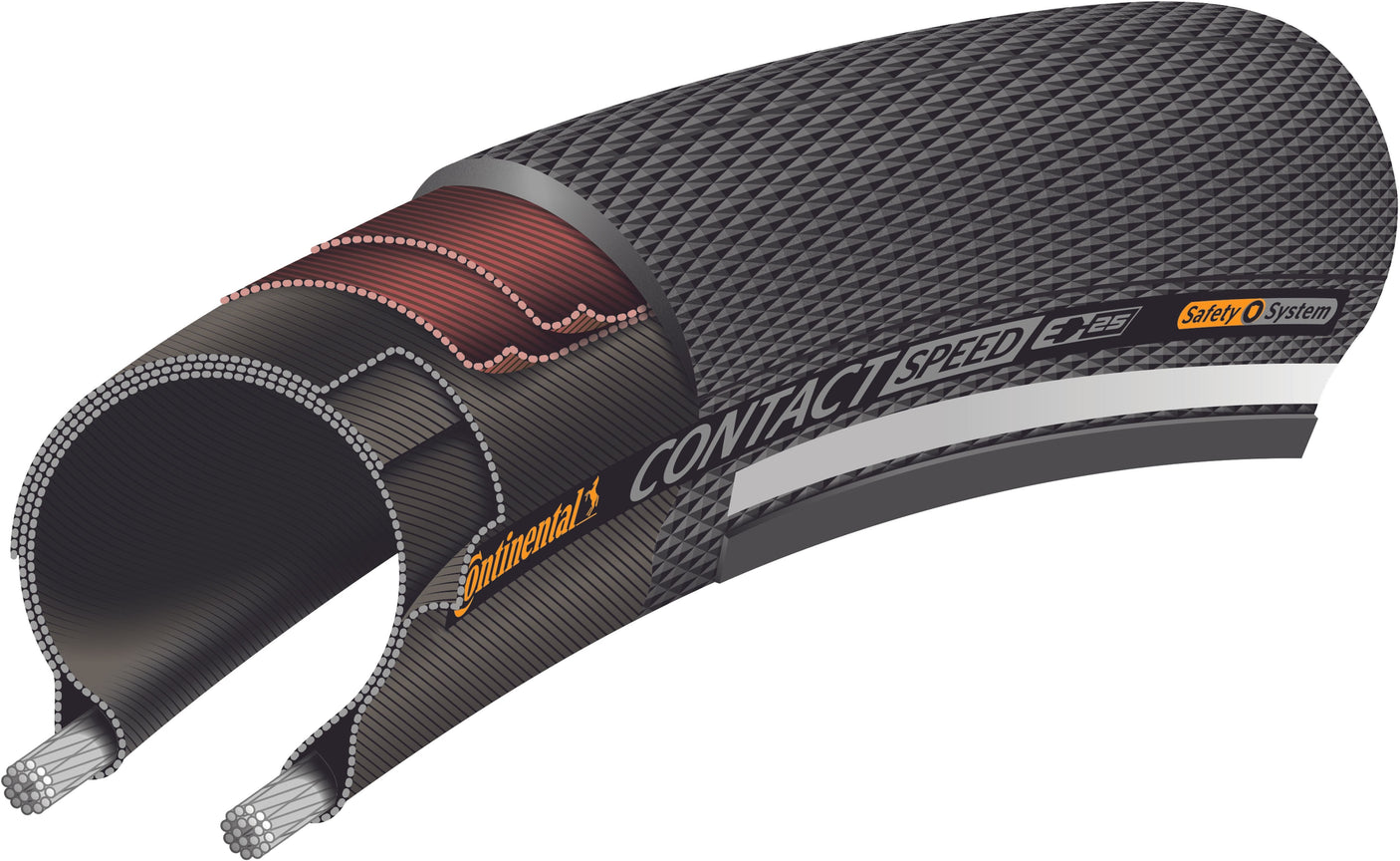 Continental Contact Speed ​​Clincher Double Safety System Breaker 26" Reflex