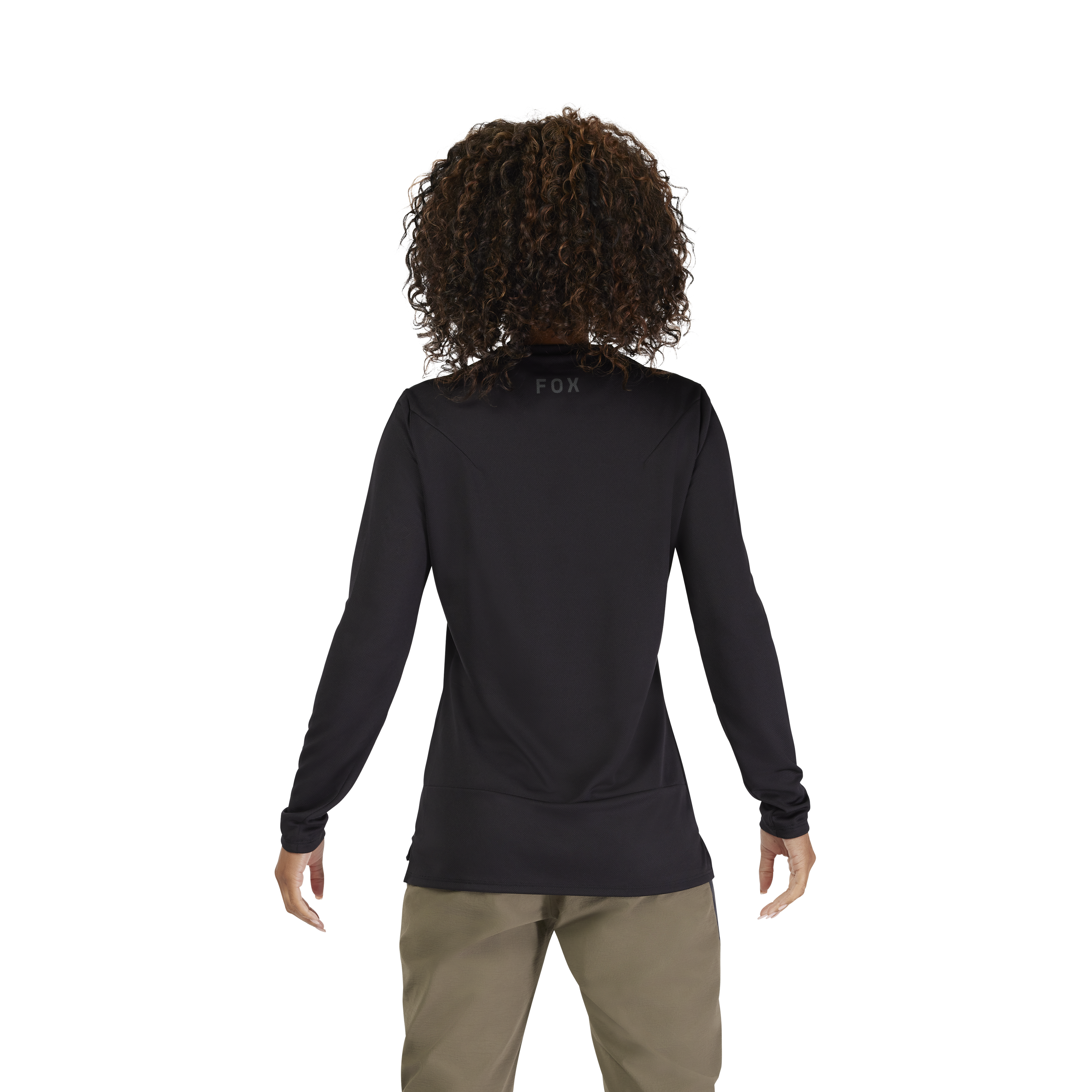 Fox W Ranger LS Jersey Hoofd Zwart