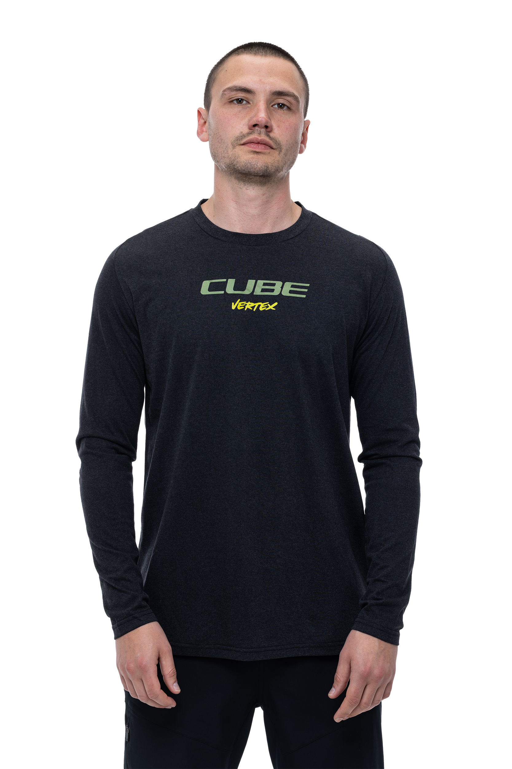 CUBE VERTEX jersey met ronde hals FLOW lange mouw