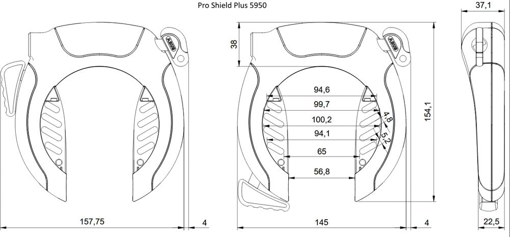 PRO SHIELD™ Plus 5950 NR zwart + 6KS/85 + ST5950