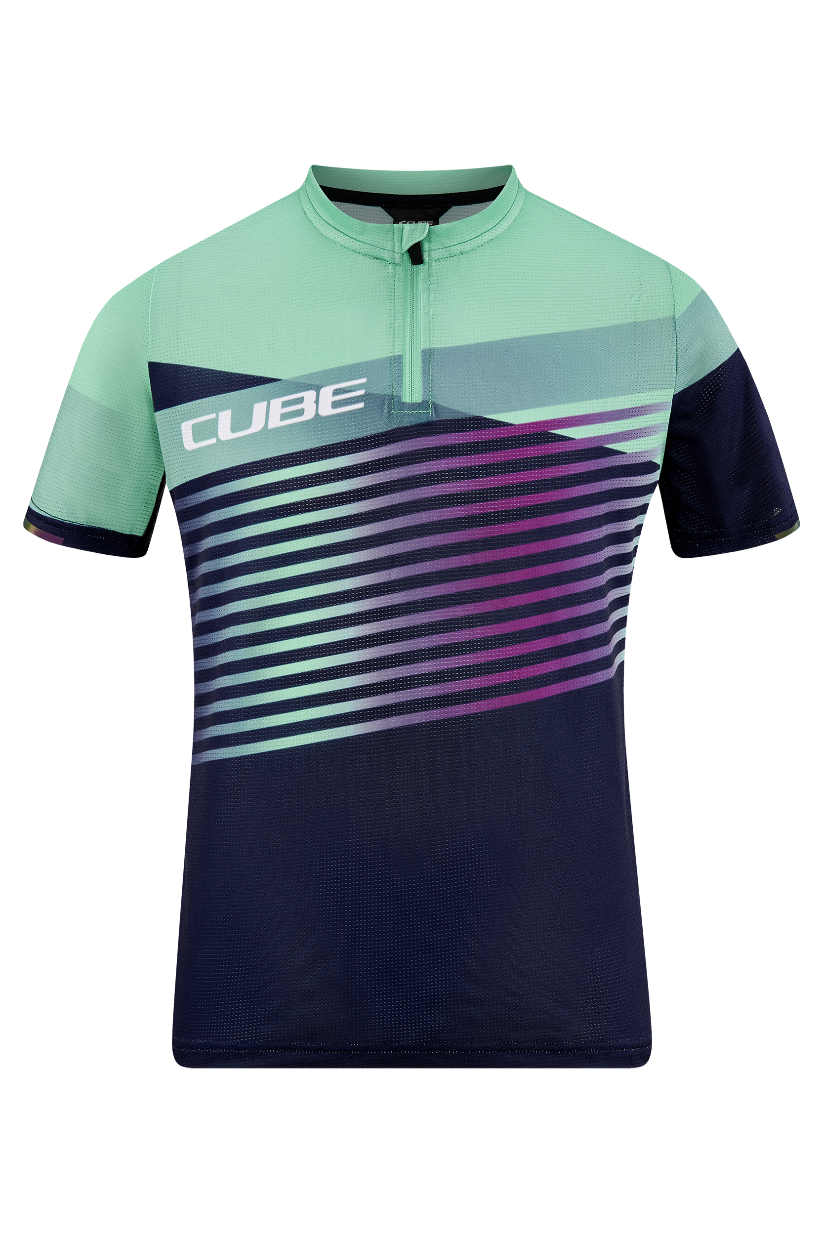 CUBE TEAMLINE Shirt ROOKIE korte mouw blue´n´mint