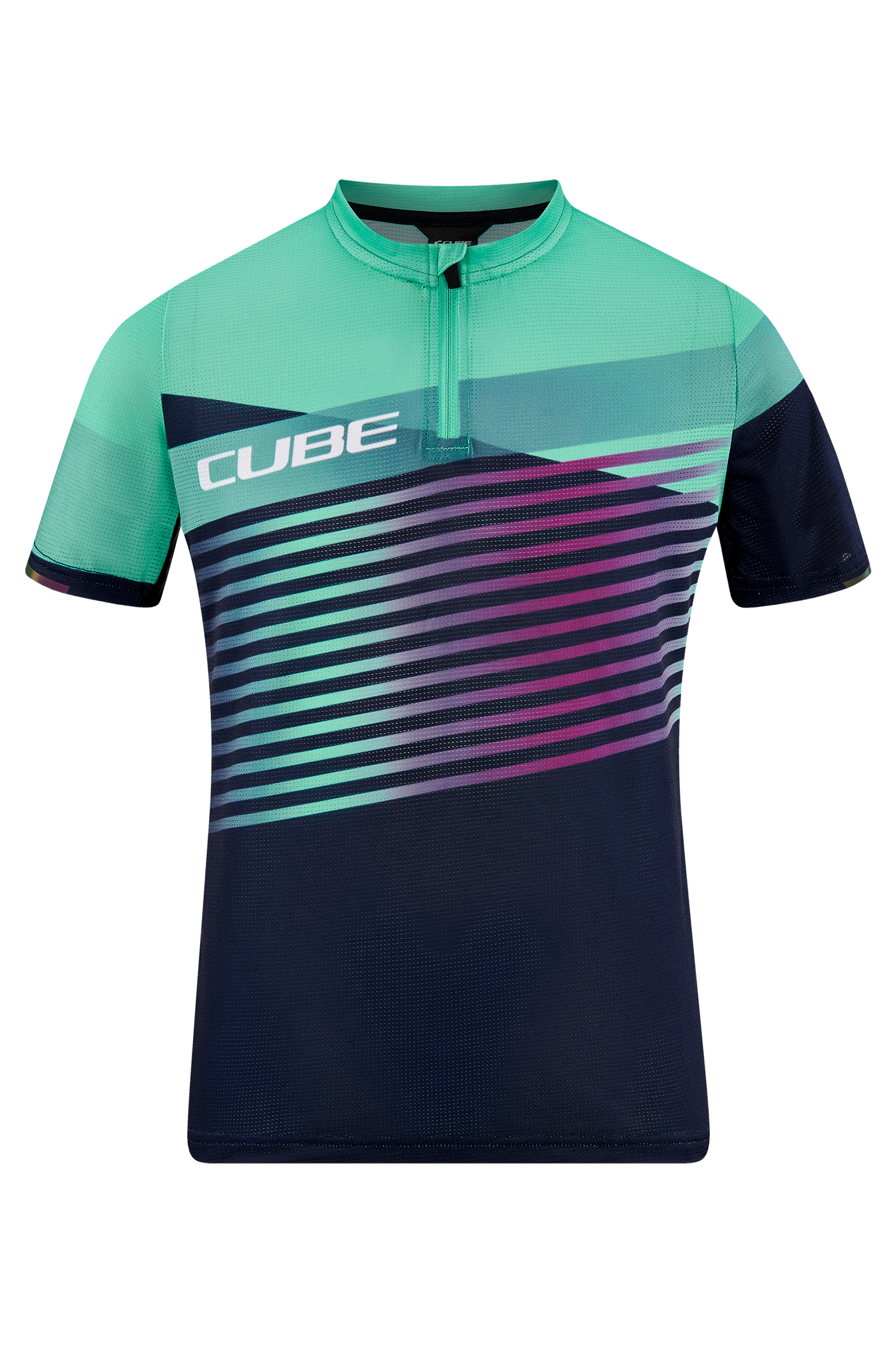 CUBE TEAMLINE Shirt ROOKIE korte mouw blue´n´mint
