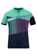 CUBE TEAMLINE Shirt ROOKIE korte mouw blue´n´mint