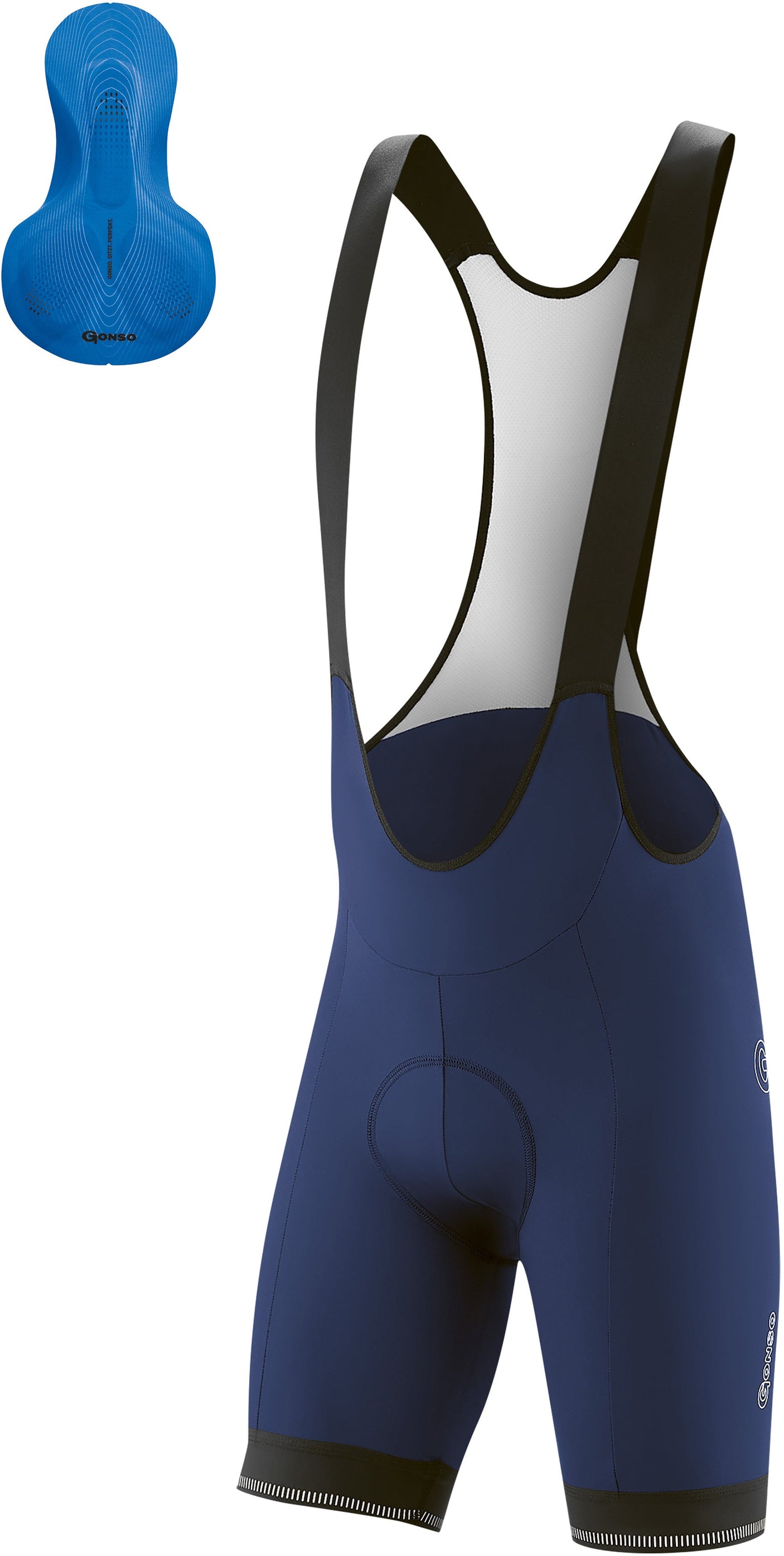 Gonso Sitivo dragershort met vast zadelkussen heren etheblue/skydiver