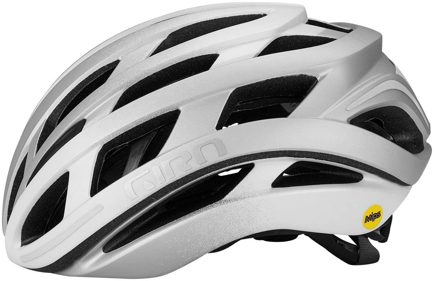 Giro Helios Spherical helm mat wit/zilver vervaging