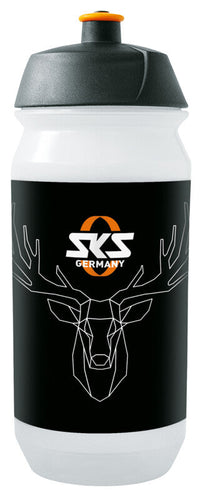 SKS Hirsch drinkfles 500ml zwart/wit – aktuelle Variante