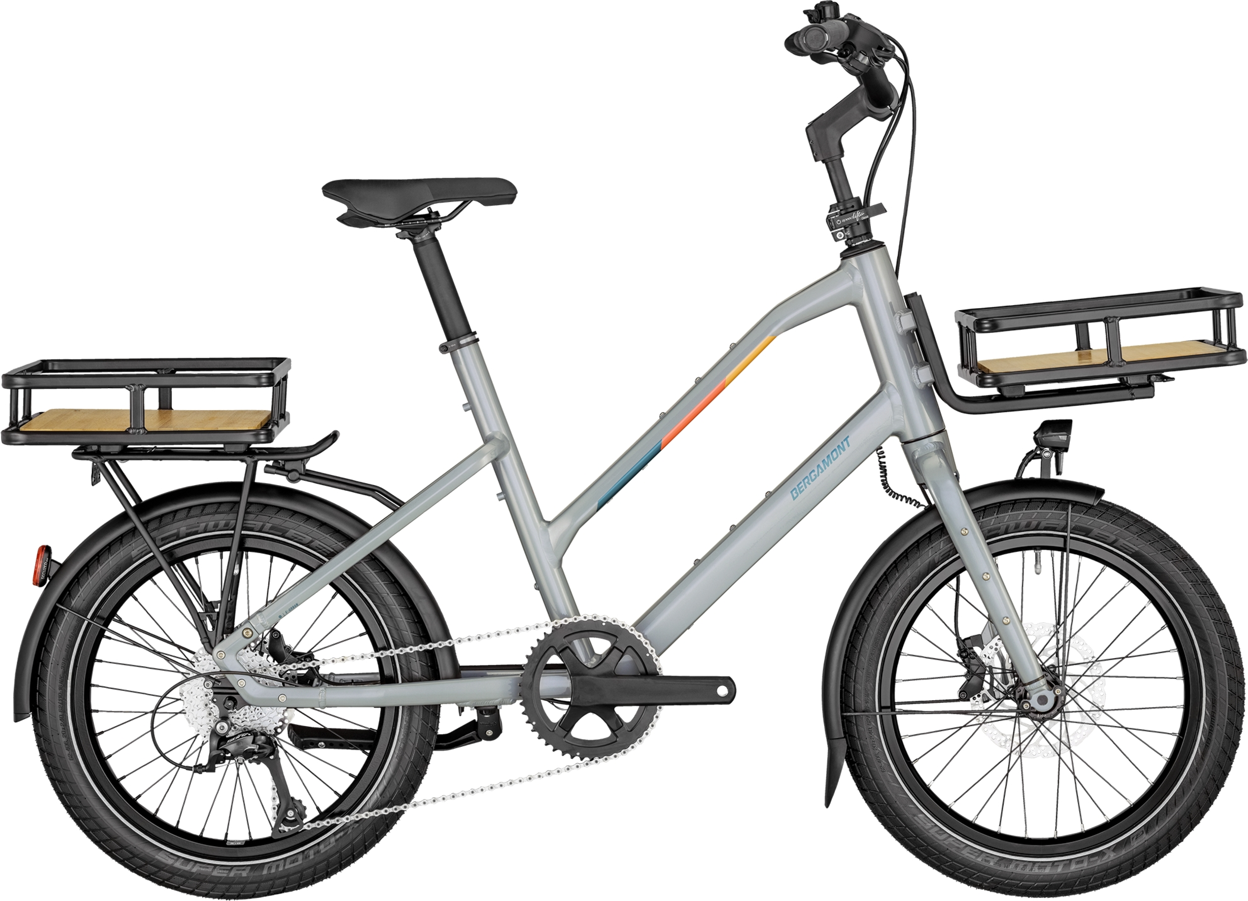 Bergamont Hans-On Compact glanzend mortelgrijs